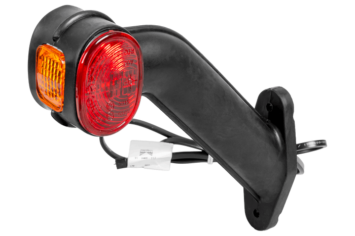 ASPÖCK SUPERPOINT II venstre markeringslygte på gummiarm med sidekabel