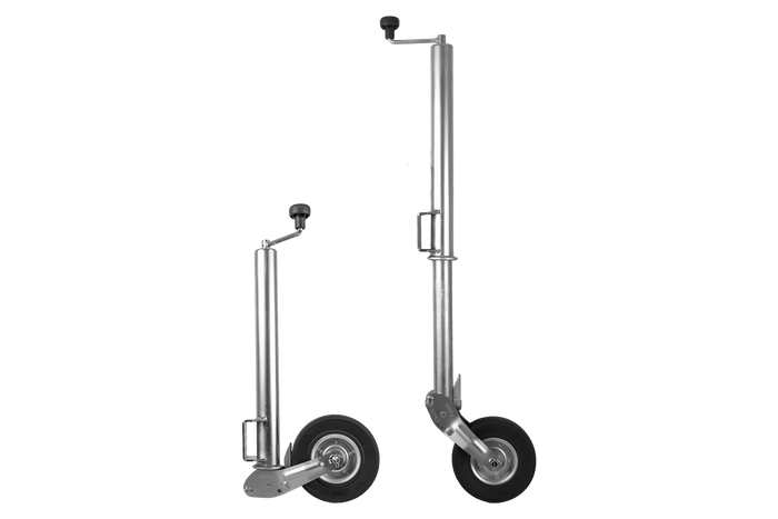 WINTERHOFF VK 60-BLH-255 SB automatisk støttehjul med håndtag 500 kg 60 mm 670-905 mm