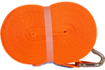 Sæt med fire UNITRAILER 12m/25mm/1t orange transportbånd med strammer