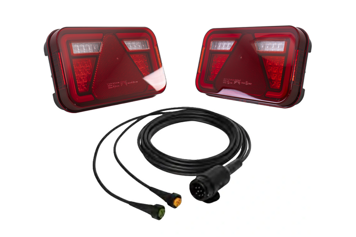 ASPÖCK MULTILED IV LED baglygter + ASPÖCK 5m 13-benet ledningsnet