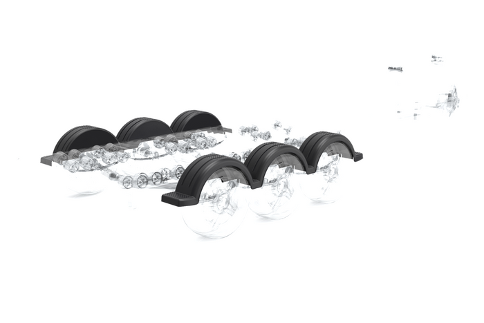 Skærm til bådtrailer 14" DOMAR D20430S hjulkasse 930/255mm