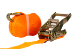 Sæt med fire UNITRAILER 8m/25mm/1t orange transportbånd med strammer