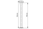 KNOTT 4802429X fast støtte til 175 kg trailer 48 mm 700 mm
