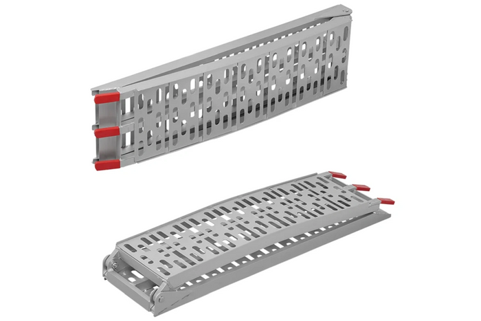 ProPlus 390096 foldbare ramper aluminiumsramper til trailere 220 cm 680 kg sæt med 2