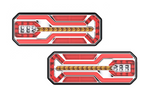 TruckLED L1949+L1950 baglygter LED-kabel 0,45m 6 funktioner venstre+højre