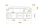 Sideanhængertræk med lås UNITRAILER BV 10-1+BVG 10-B komplet trailersidelukning
