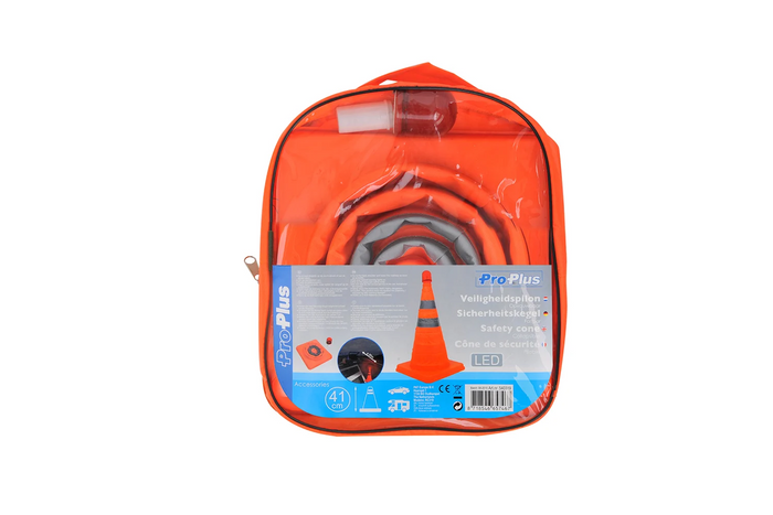 ProPlus 540319 LED trafikkegle, foldbar advarselskegle, 41 cm