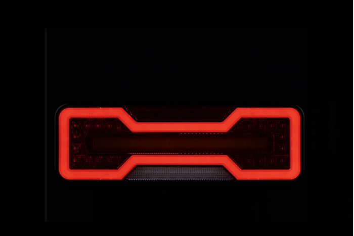 TruckLED L1871+L1872 LED NEON DYNAMISKE baglygter, 0,35m kabel, 6 funktioner, venstre+højre