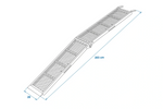 ProPlus 390094 foldbare ramper stål køreramper til trailere 203 cm 680 kg sæt med 2